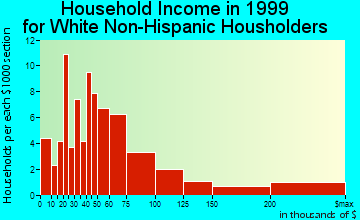 Village of Four Seasons household income for White Non-Hispanic householders