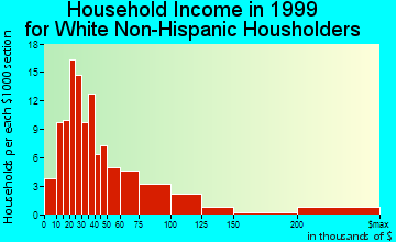 Big Sky household income for White Non-Hispanic householders