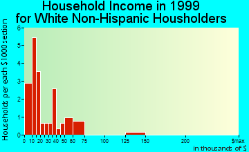 Dixon household income for White Non-Hispanic householders