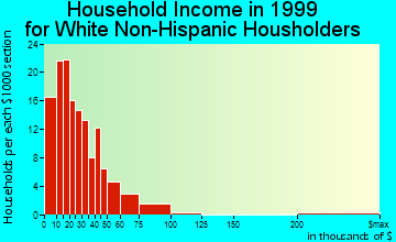 Roundup household income for White Non-Hispanic householders
