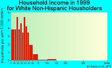 Dannebrog household income for White Non-Hispanic householders
