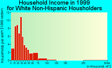 Mullen household income for White Non-Hispanic householders