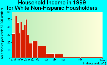 Fairview household income for White Non-Hispanic householders