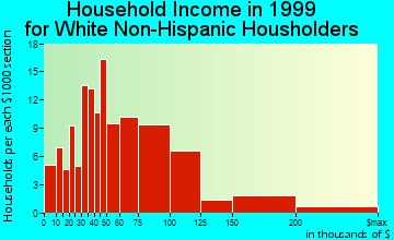 Riverdale household income for White Non-Hispanic householders
