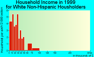 Mountain Pine household income for White Non-Hispanic householders