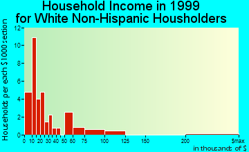 Columbus household income for White Non-Hispanic householders