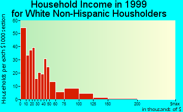 Socorro household income for White Non-Hispanic householders