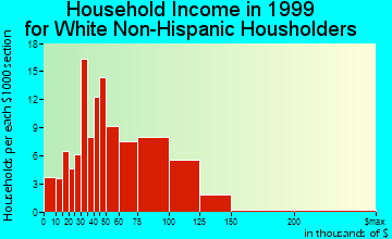 Bay Park household income for White Non-Hispanic householders