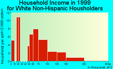 Bellerose Terrace household income for White Non-Hispanic householders