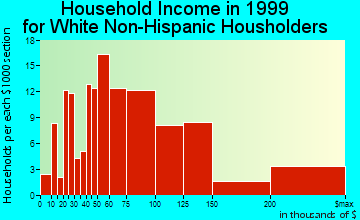 Blauvelt household income for White Non-Hispanic householders
