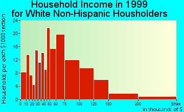 Blue Point household income for White Non-Hispanic householders