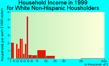 Napeague household income for White Non-Hispanic householders