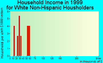 Amidon household income for White Non-Hispanic householders