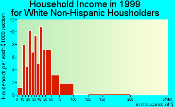 Bloomdale household income for White Non-Hispanic householders