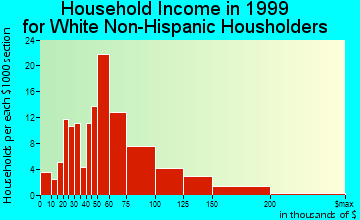 Day Heights household income for White Non-Hispanic householders