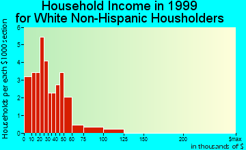 Rayland household income for White Non-Hispanic householders