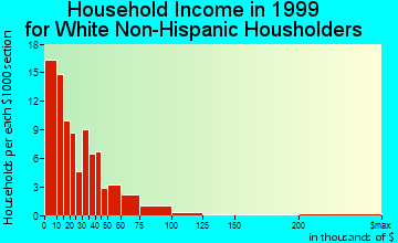 Carnegie household income for White Non-Hispanic householders