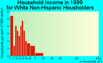 Cherry Tree household income for White Non-Hispanic householders