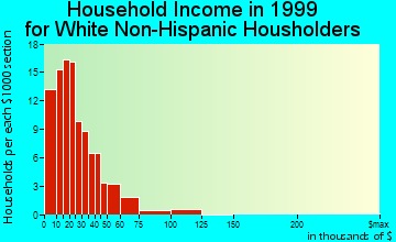 Jay household income for White Non-Hispanic householders
