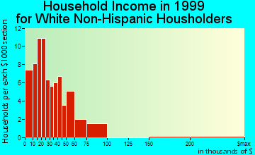 South Coffeyville household income for White Non-Hispanic householders