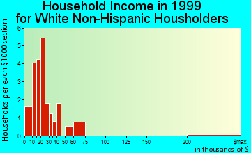 Chiloquin household income for White Non-Hispanic householders