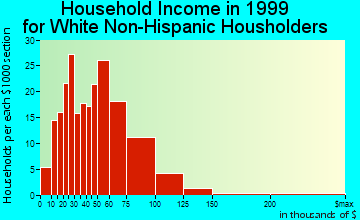 Birdsboro household income for White Non-Hispanic householders