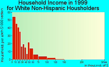 Clarion household income for White Non-Hispanic householders