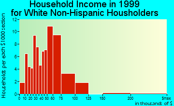 India Hook household income for White Non-Hispanic householders