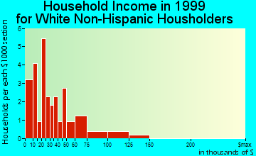 Silverstreet household income for White Non-Hispanic householders