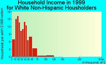 Bluff City household income for White Non-Hispanic householders