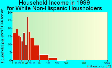 Bolivar household income for White Non-Hispanic householders