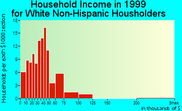 Fall Branch household income for White Non-Hispanic householders