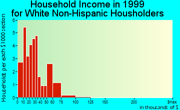 Minor Hill household income for White Non-Hispanic householders