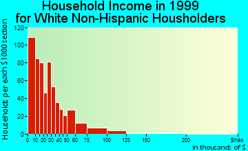 Newport household income for White Non-Hispanic householders