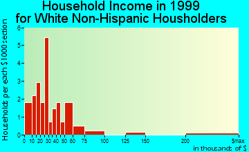 Carmine household income for White Non-Hispanic householders