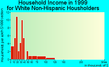 Falcon Lake Estates household income for White Non-Hispanic householders