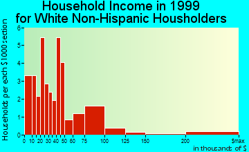 Trenton household income for White Non-Hispanic householders