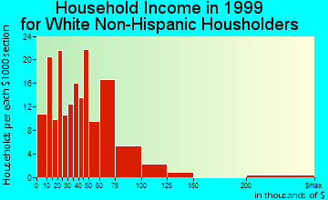 Newman household income for White Non-Hispanic householders