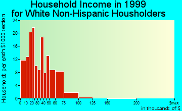 Fair Haven household income for White Non-Hispanic householders