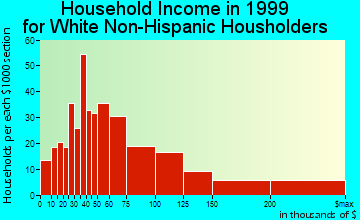 Belle Haven household income for White Non-Hispanic householders