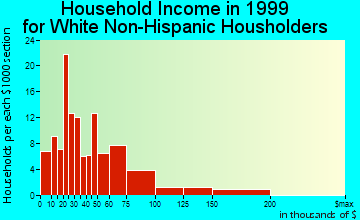 Gloucester Courthouse household income for White Non-Hispanic householders