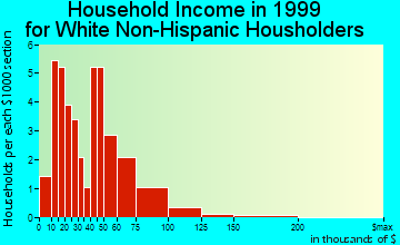 Naches household income for White Non-Hispanic householders