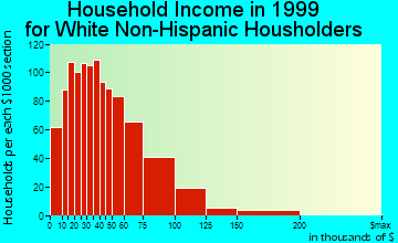 Rialto household income for White Non-Hispanic householders