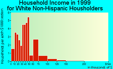 Clearview household income for White Non-Hispanic householders