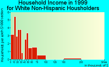 Flemington household income for White Non-Hispanic householders