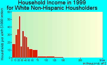 Follansbee household income for White Non-Hispanic householders