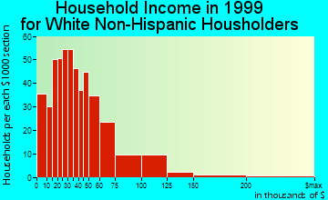 Hurricane household income for White Non-Hispanic householders