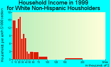 Logan household income for White Non-Hispanic householders