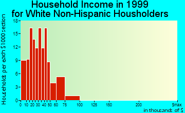 Newell household income for White Non-Hispanic householders