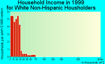 Rhodell household income for White Non-Hispanic householders